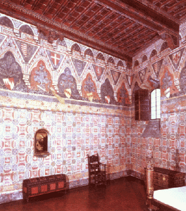 cassone at palazzo davanzanti of wood metal velvet