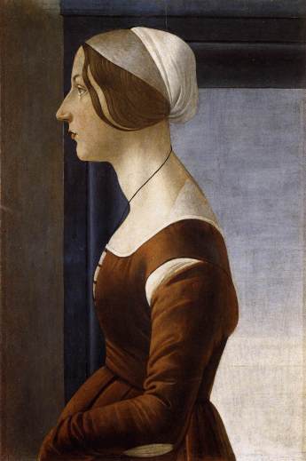 Sandro_Botticelli_-_Ritratto_di_giovane_donna 1475